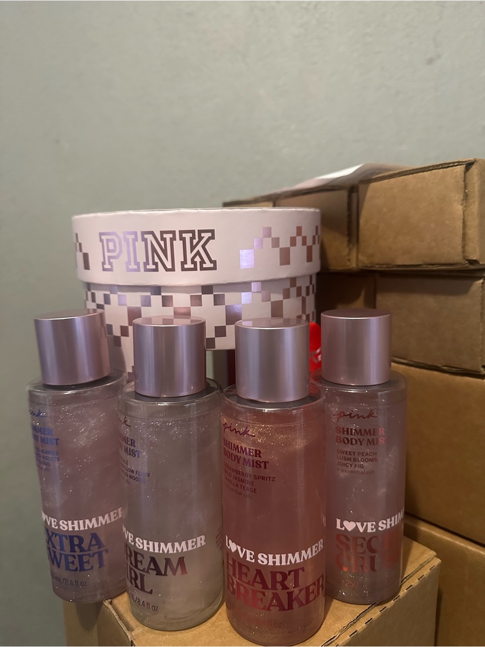 PINK Shimmer Body Mist Set - Pink & Rose Gold Tones